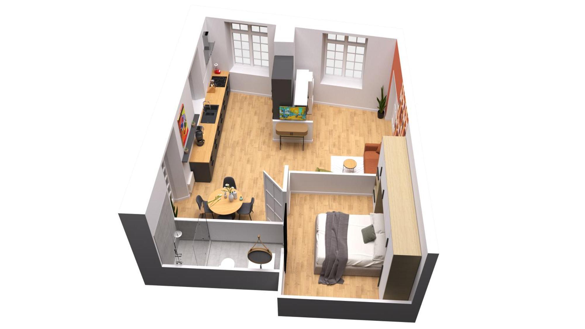 Mm Suites Loft Cathedrale 랭스 객실 사진